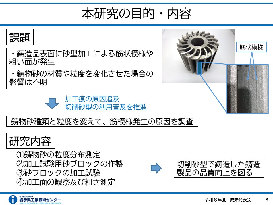 切削砂型